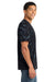 Port & Company PC147 Mens Tie-Dye Short Sleeve Crewneck T-Shirt Black Galaxy Spiral Model Side