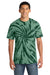 Port & Company PC147 Mens Tie-Dye Short Sleeve Crewneck T-Shirt Forest Green Model Front