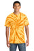 Port & Company PC147 Mens Tie-Dye Short Sleeve Crewneck T-Shirt Gold Model Front