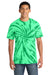 Port & Company PC147 Mens Tie-Dye Short Sleeve Crewneck T-Shirt Kelly Green Model Front