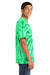 Port & Company PC147 Mens Tie-Dye Short Sleeve Crewneck T-Shirt Kelly Green Model Side