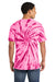 Port & Company PC147 Mens Tie-Dye Short Sleeve Crewneck T-Shirt Pink Model Back