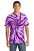 Port & Company PC147 Mens Tie-Dye Short Sleeve Crewneck T-Shirt Purple Model Front