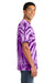 Port & Company PC147 Mens Tie-Dye Short Sleeve Crewneck T-Shirt Purple Model Side