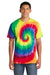 Port & Company PC147 Mens Tie-Dye Short Sleeve Crewneck T-Shirt Rainbow Model Front