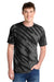 Port & Company PC148 Mens Tie-Dye Short Sleeve Crewneck T-Shirt Black Model Front