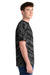Port & Company PC148 Mens Tie-Dye Short Sleeve Crewneck T-Shirt Black Model Side