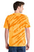 Port & Company PC148 Mens Tie-Dye Short Sleeve Crewneck T-Shirt Gold Model Back