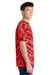 Port & Company PC148 Mens Tie-Dye Short Sleeve Crewneck T-Shirt Red Model Side