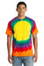 Port & Company PC149 Mens Tie-Dye Short Sleeve Crewneck T-Shirt Rainbow Model Front