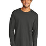 Port & Company Mens Long Sleeve Crewneck T-Shirt - Coal Grey