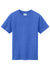 Port & Company PC330Y Youth Short Sleeve Crewneck T-Shirt Heather Royal Blue Flat Front