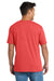 Port & Company PC330 Mens Short Sleeve Crewneck T-Shirt Heather Bright Red Model Back