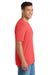 Port & Company PC330 Mens Short Sleeve Crewneck T-Shirt Heather Bright Red Model Side