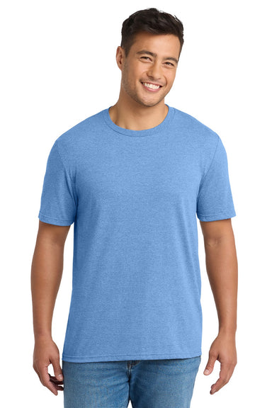 Port & Company PC330 Mens Short Sleeve Crewneck T-Shirt Heather Carolina Blue Model Front