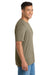 Port & Company PC330 Mens Short Sleeve Crewneck T-Shirt Heather Coyote Brown Model Side