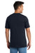 Port & Company PC330 Mens Short Sleeve Crewneck T-Shirt Deep Navy Blue Model Back
