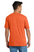 Port & Company PC330 Mens Short Sleeve Crewneck T-Shirt Heather Deep Orange Model Back