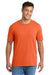 Port & Company PC330 Mens Short Sleeve Crewneck T-Shirt Heather Deep Orange Model Front