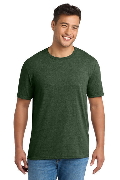 Port & Company PC330 Mens Short Sleeve Crewneck T-Shirt Heather Forest Green Model Front