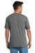 Port & Company PC330 Mens Short Sleeve Crewneck T-Shirt Heather Graphite Grey Model Back