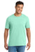 Port & Company PC330 Mens Short Sleeve Crewneck T-Shirt Heather Jadeite Green Model Front
