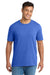 Port & Company PC330 Mens Short Sleeve Crewneck T-Shirt Heather Royal Blue Model Front
