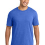 Port & Company Mens Short Sleeve Crewneck T-Shirt - Heather Royal Blue