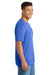 Port & Company PC330 Mens Short Sleeve Crewneck T-Shirt Heather Royal Blue Model Side