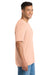 Port & Company PC330 Mens Short Sleeve Crewneck T-Shirt Heather Dusty Peach Model Side