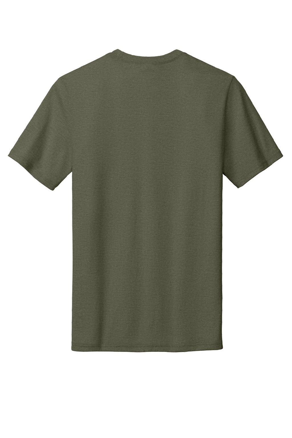 Port & Company PC330 Mens Short Sleeve Crewneck T-Shirt Heather Military Green Flat Back