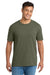 Port & Company PC330 Mens Short Sleeve Crewneck T-Shirt Heather Military Green Model Front