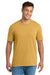 Port & Company PC330 Mens Short Sleeve Crewneck T-Shirt Heather Ochre Yellow Model Front