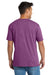 Port & Company PC330 Mens Short Sleeve Crewneck T-Shirt Heather Raspberry Pink Model Back