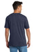 Port & Company PC330 Mens Short Sleeve Crewneck T-Shirt Heather Team Navy Blue Model Back