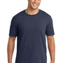 Port & Company Mens Short Sleeve Crewneck T-Shirt - Heather Team Navy Blue