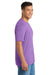 Port & Company PC330 Mens Short Sleeve Crewneck T-Shirt Heather Team Purple Model Side