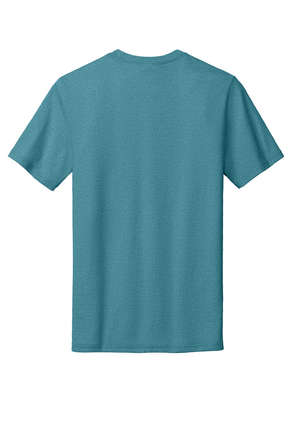 Port & Company PC330 Mens Short Sleeve Crewneck T-Shirt Heather Vivid Teal Green Flat Back