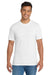 Port & Company PC330 Mens Short Sleeve Crewneck T-Shirt White Model Front