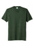 Port & Company PC330 Mens Short Sleeve Crewneck T-Shirt Heather Forest Green Flat Front