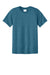 Port & Company PC340Y Youth CVC Short Sleeve Crewneck T-Shirt Heather Mountain Blue Flat Front