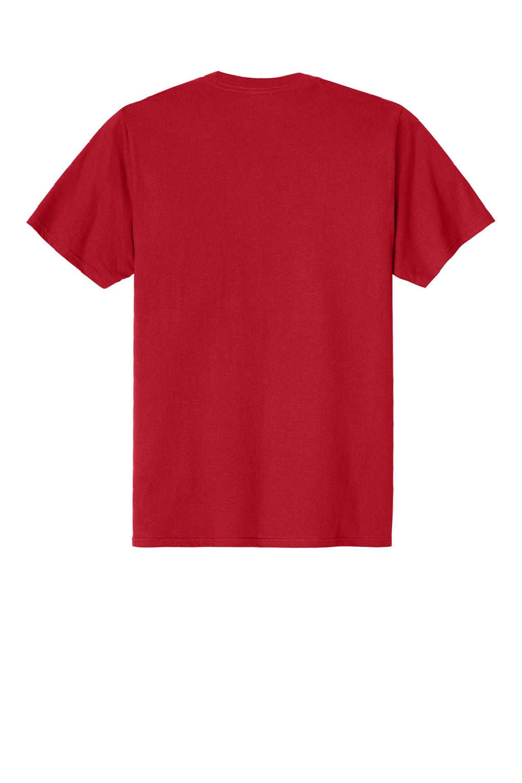 Port & Company PC340 Mens CVC Short Sleeve Crewneck T-Shirt Red Flat Back