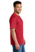 Port & Company PC340 Mens CVC Short Sleeve Crewneck T-Shirt Red Model Side
