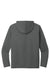 Port & Company PC380H Mens DryZone Performance Moisture Wicking Long Sleeve Hooded T-Shirt Hoodie Charcoal Grey Flat Back