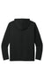 Port & Company PC380H Mens DryZone Performance Moisture Wicking Long Sleeve Hooded T-Shirt Hoodie Jet Black Flat Back