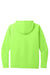 Port & Company PC380H Mens DryZone Performance Moisture Wicking Long Sleeve Hooded T-Shirt Hoodie Neon Green Flat Back
