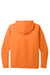 Port & Company PC380H Mens DryZone Performance Moisture Wicking Long Sleeve Hooded T-Shirt Hoodie Neon Orange Flat Back