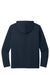 Port & Company PC380H Mens DryZone Performance Moisture Wicking Long Sleeve Hooded T-Shirt Hoodie True Navy Blue Flat Back
