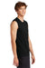 Port & Company PC380SL Mens DryZone Moisture Wicking Performance Tank Top Jet Black Model Side