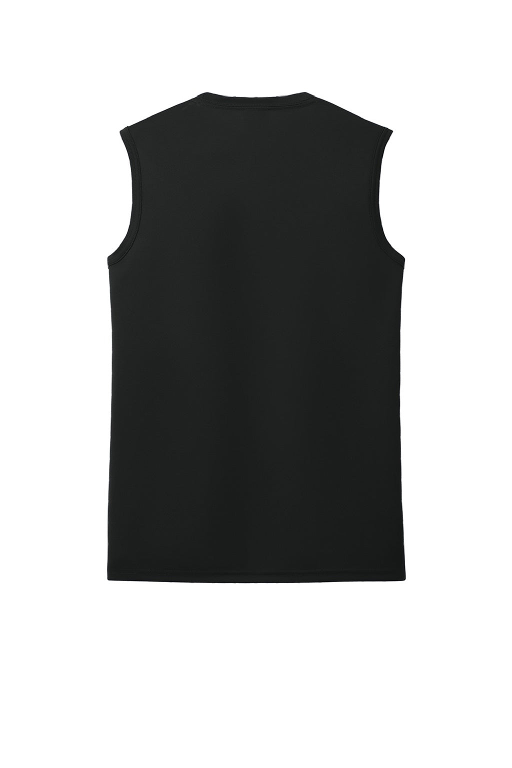 Port & Company PC380SL Mens DryZone Moisture Wicking Performance Tank Top Jet Black Flat Back